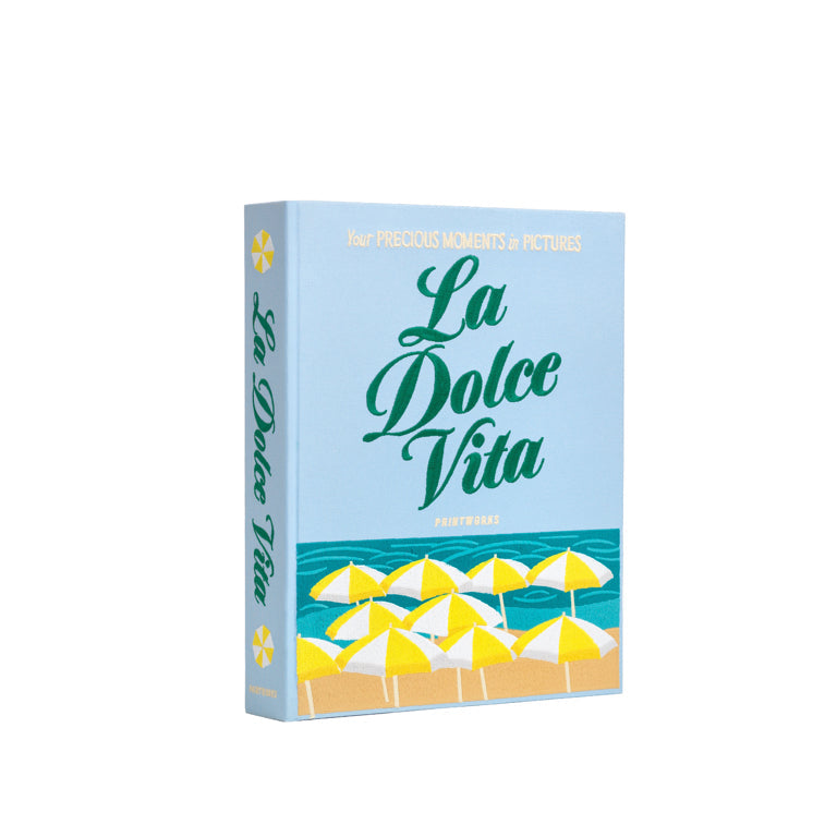 Printworks geborduurd fotoalbum - Dolce Vita voorzijde